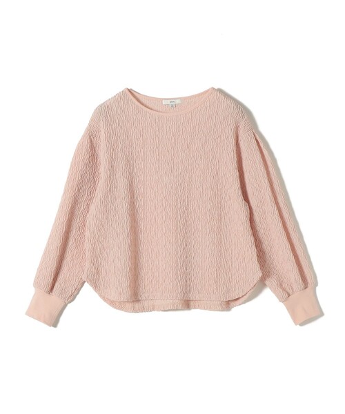 SHIPS(シップス)の「〈手洗い可能〉ランダム ブルーゼ 袖 タック プルオーバー(Tシャツ/カットソー・レディース・ナチュラル/ベージュ/ピンク/ライトブルー・ONE SIZE)」の20枚目の写真