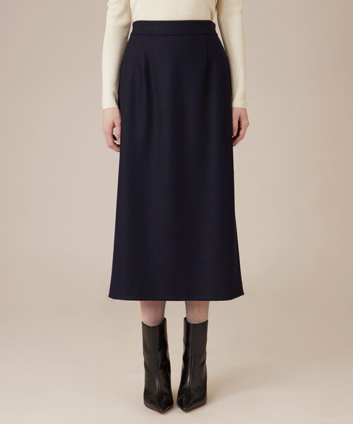 MACKINTOSH LONDON(マッキントッシュ ロンドン)の「ウールスムーススカート(スカート・レディース・ベージュ/ネイビー・38/36)」の7枚目の写真