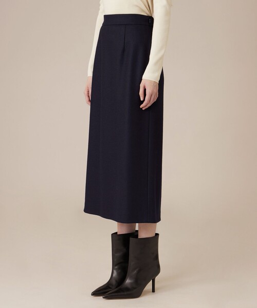 MACKINTOSH LONDON(マッキントッシュ ロンドン)の「ウールスムーススカート(スカート・レディース・ベージュ/ネイビー・38/36)」の8枚目の写真