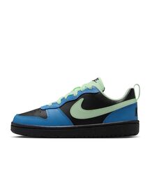 NIKE(�i�C�L)�̃i�C�L �R�[�g �{���[ LOW ���N���t�g �W���j�A�V���[�Y / Nike Court Borough Low Recraft Big Kids' Shoes DV5456-012 Black(�X�j�[�J�[)