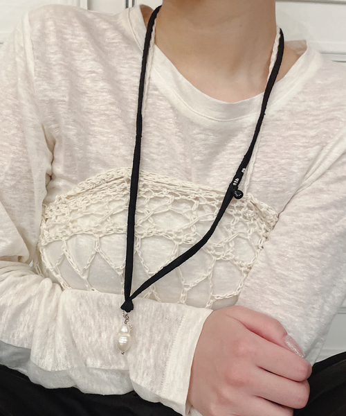 Y.A.Acc(ワイエーアク)の「《追加》Y.A.Acc/ワイエーアク×LA BOUCLE別注 バロックパールネックレス(ネックレス・レディース・ホワイト・FREE)」の1枚目の写真