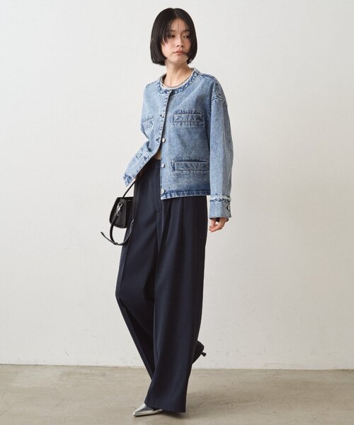 デニムショートジャケット（デニムジャケット）｜LOUNGEDRESS