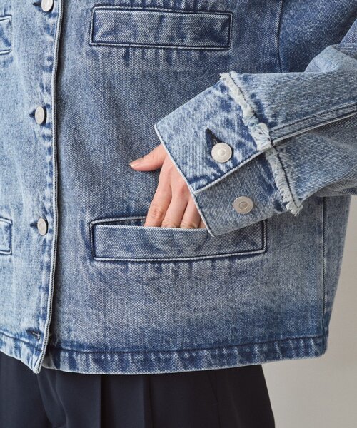 デニムショートジャケット（デニムジャケット）｜LOUNGEDRESS