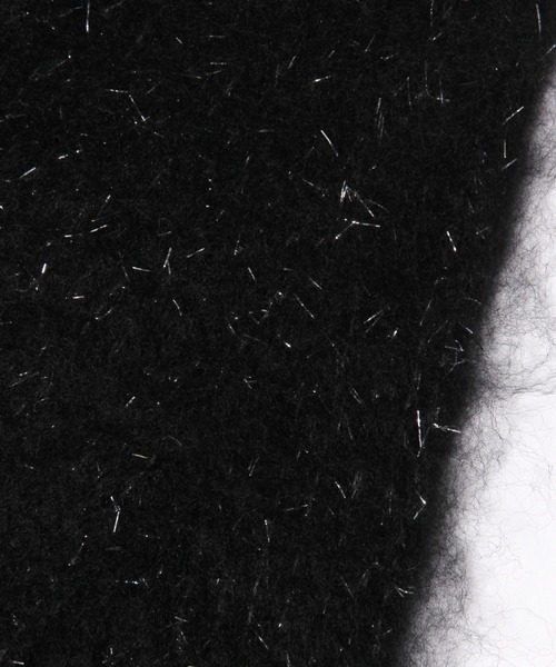 GLOBAL WORK（グローバルワーク）の「ラメ太フリンジストール/633401（ストール/ショール・レディース・ライトグレー/オフホワイト/ブラック・FREE）」の7枚目の写真