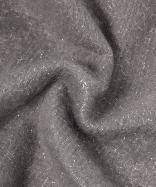 GLOBAL WORK（グローバルワーク）の「ラメ太フリンジストール/633401（ストール/ショール・レディース・ライトグレー/オフホワイト/ブラック・FREE）」の10枚目の写真