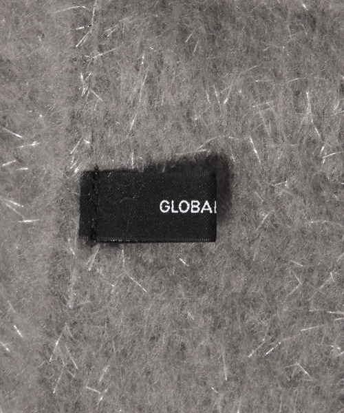 GLOBAL WORK（グローバルワーク）の「ラメ太フリンジストール/633401（ストール/ショール・レディース・ライトグレー/オフホワイト/ブラック・FREE）」の11枚目の写真