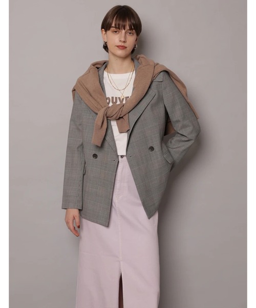 CADUNE（カデュネ）の「デニムタイトスカート（スカート・レディース・ホワイト/ライトパープル/ベージュ・38/36/34）」の10枚目の写真