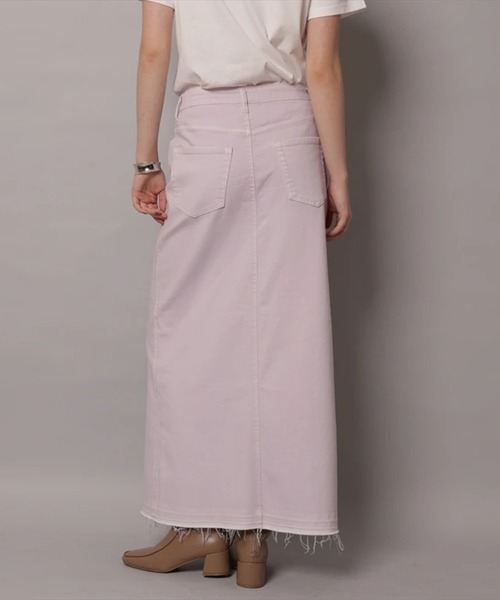 CADUNE（カデュネ）の「デニムタイトスカート（スカート・レディース・ホワイト/ライトパープル/ベージュ・38/36/34）」の12枚目の写真