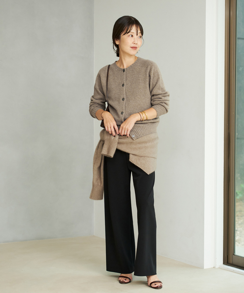 plage（プラージュ）の「《一部カラーWEB限定追加》Bias Relax パンツ 8（その他パンツ・レディース・ホワイト/オートミール/ベージュ/ブラック・34/36/38）」の6枚目の写真