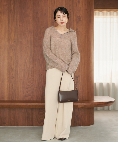 plage（プラージュ）の「《一部カラーWEB限定追加》Bias Relax パンツ 8（その他パンツ・レディース・ホワイト/オートミール/ベージュ/ブラック・34/36/38）」の17枚目の写真