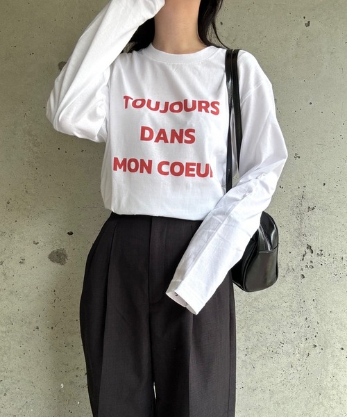etta(エタ)の「ロゴデザインロンT/長袖Tシャツ(Tシャツ/カットソー・レディース・ホワイト・MEDIUM/LARGE/SMALL/X-LARGE)」の6枚目の写真