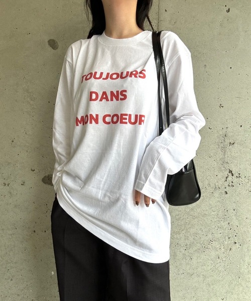 etta(エタ)の「ロゴデザインロンT/長袖Tシャツ(Tシャツ/カットソー・レディース・ホワイト・MEDIUM/LARGE/SMALL/X-LARGE)」の8枚目の写真