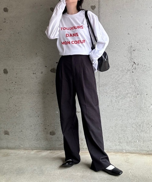 etta(エタ)の「ロゴデザインロンT/長袖Tシャツ(Tシャツ/カットソー・レディース・ホワイト・MEDIUM/LARGE/SMALL/X-LARGE)」の10枚目の写真