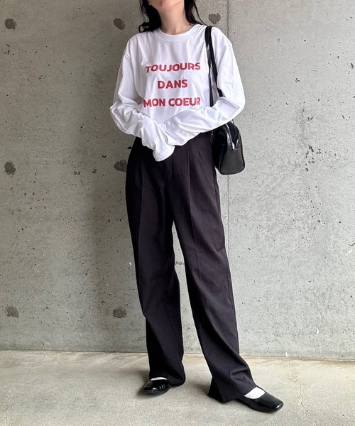 etta(エタ)の「ロゴデザインロンT/長袖Tシャツ(Tシャツ/カットソー・レディース・ホワイト・MEDIUM/LARGE/SMALL/X-LARGE)」の11枚目の写真