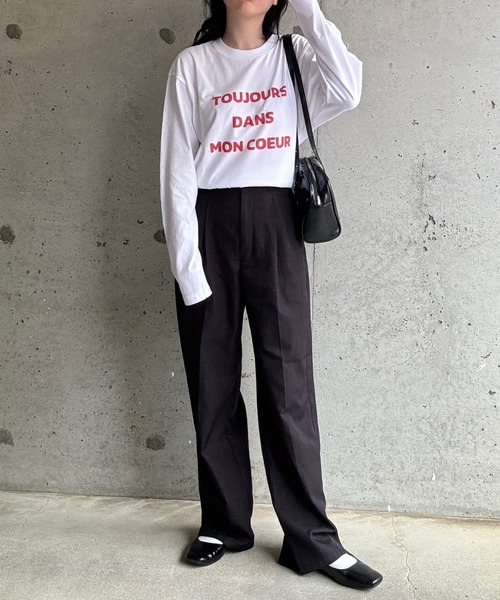 etta(エタ)の「ロゴデザインロンT/長袖Tシャツ(Tシャツ/カットソー・レディース・ホワイト・MEDIUM/LARGE/SMALL/X-LARGE)」の12枚目の写真