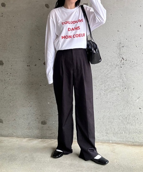 etta(エタ)の「ロゴデザインロンT/長袖Tシャツ(Tシャツ/カットソー・レディース・ホワイト・MEDIUM/LARGE/SMALL/X-LARGE)」の13枚目の写真