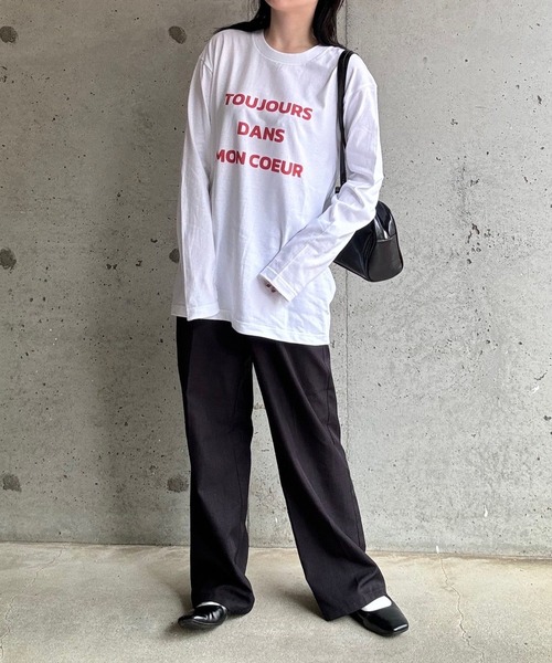 etta(エタ)の「ロゴデザインロンT/長袖Tシャツ(Tシャツ/カットソー・レディース・ホワイト・MEDIUM/LARGE/SMALL/X-LARGE)」の14枚目の写真