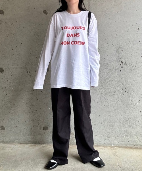 etta(エタ)の「ロゴデザインロンT/長袖Tシャツ(Tシャツ/カットソー・レディース・ホワイト・MEDIUM/LARGE/SMALL/X-LARGE)」の15枚目の写真
