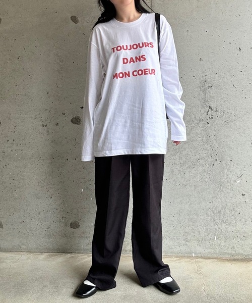 etta(エタ)の「ロゴデザインロンT/長袖Tシャツ(Tシャツ/カットソー・レディース・ホワイト・MEDIUM/LARGE/SMALL/X-LARGE)」の16枚目の写真