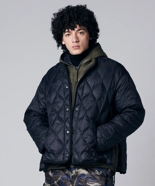 TAION（タイオン）の「【TAION】ミリタリー M65 ライナーWジップ ダウンジャケット-ソフトシェル / MILITARY M65 LINER W-ZIP DOWN JKT（ダウンジャケット/コート・メンズ・ブラック・XL/L/M/S）」の8枚目の写真