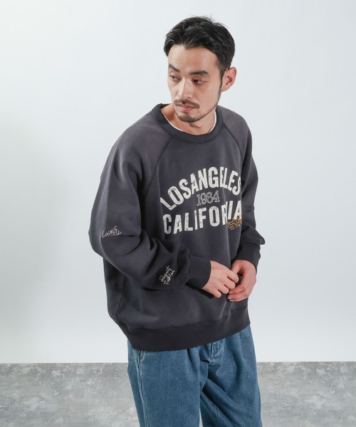 BAYFLOW(ベイフロー)の「ダメージラクガキスウェット(スウェット・メンズ・オレンジ/チャコール/サックスブルー/グレー・MEDIUM/LARGE)」の3枚目の写真