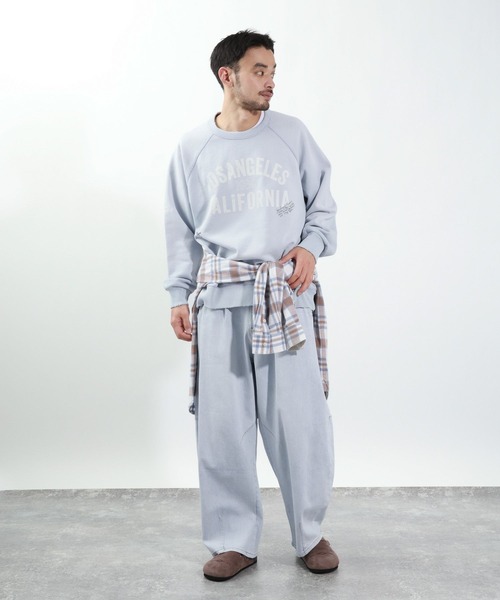 BAYFLOW(ベイフロー)の「ダメージラクガキスウェット(スウェット・メンズ・オレンジ/チャコール/サックスブルー/グレー・MEDIUM/LARGE)」の8枚目の写真