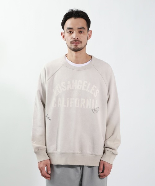 BAYFLOW(ベイフロー)の「ダメージラクガキスウェット(スウェット・メンズ・オレンジ/チャコール/サックスブルー/グレー・MEDIUM/LARGE)」の11枚目の写真