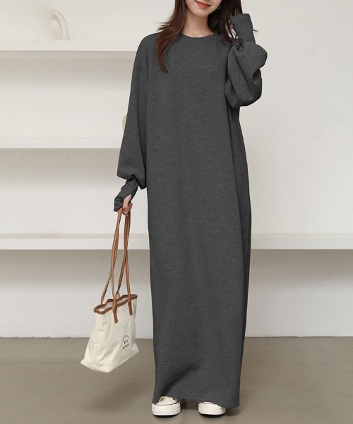 セール】スウェットロングワンピース（ワンピース）｜ONEP STAR