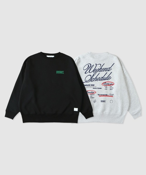 MFC STORE（エムエフシーストア）の「MFC STORE WEEKEND CLUB SCHEDULE BIG SILHOUETTE CREWNECK（スウェット・メンズ・ブラック/アッシュ・M/L/XL）」の21枚目の写真
