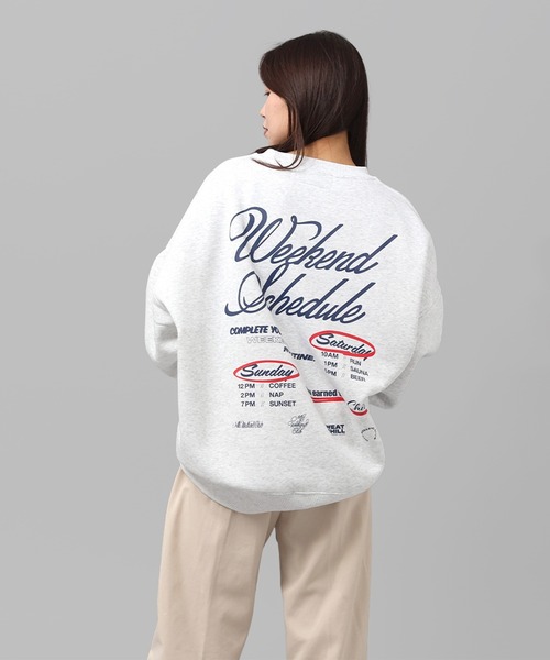 MFC STORE（エムエフシーストア）の「MFC STORE WEEKEND CLUB SCHEDULE BIG SILHOUETTE CREWNECK（スウェット・メンズ・ブラック/アッシュ・M/L/XL）」の22枚目の写真