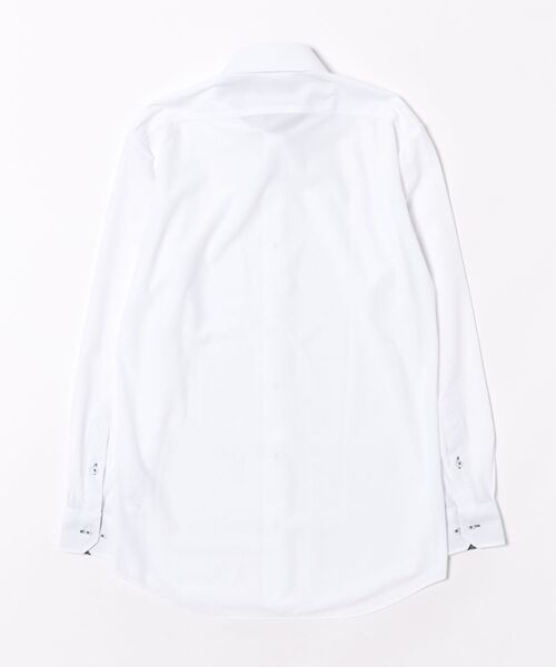 TAKA-Q(タカキュー)の「ワイシャツ メンズ ストレッチ 吸水速乾 ノンアイロン ワイドカラー 長袖 ビジネス ドレス NEWスタンダードフィット(ビジネスシャツ・メンズ・ホワイト・首回り43cm-裄丈86cm/首回り37cm-裄丈80cm/首回り39cm-裄丈80cm/首回り39cm-裄丈84cm/首回り41cm-裄丈82cm/首回り41cm-裄丈86cm/首回り43cm-裄丈82cm/首回り45cm-裄丈86cm)」の3枚目の写真