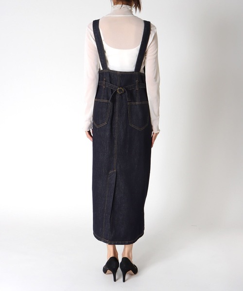 Three Four Time（ｽﾘｰﾌｫｰﾀｲﾑ）の「フロントボタンデニム（ワンピース・レディース・ネイビー・FREE）」の16枚目の写真