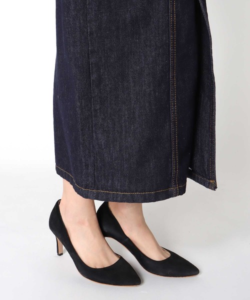 Three Four Time（ｽﾘｰﾌｫｰﾀｲﾑ）の「フロントボタンデニム（ワンピース・レディース・ネイビー・FREE）」の20枚目の写真