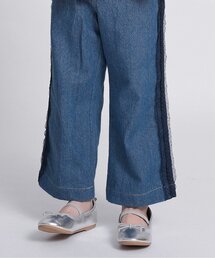 Seraph（セラフ）の「チュールレースラインデニムストレートパンツ（デニムパンツ）」