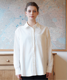 YOUNGOH（ヨンオ）の「コーデュロイフローラルボタンシャツオフホワイト（シャツ/ブラウス）」