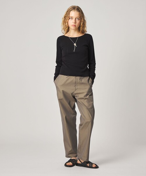 Steven Alan(スティーブンアラン)の「<Steven Alan>アイレット プルオーバー(ニット/セーター・レディース・オフホワイト/ブラック・FREE)」の4枚目の写真