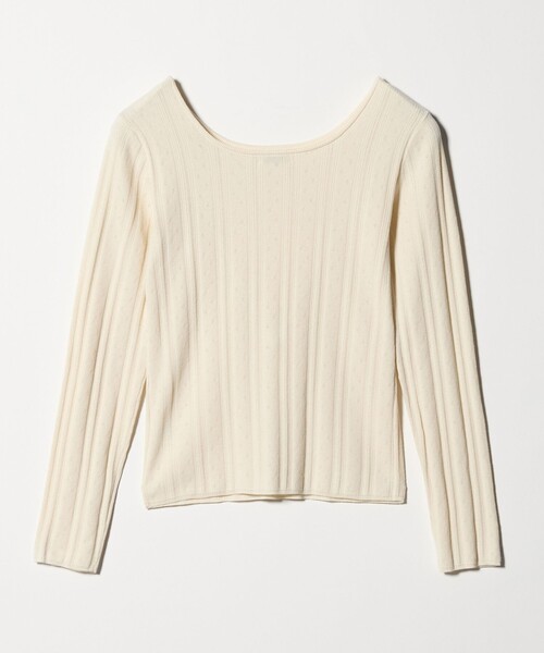 Steven Alan(スティーブンアラン)の「<Steven Alan>アイレット プルオーバー(ニット/セーター・レディース・オフホワイト/ブラック・FREE)」の14枚目の写真