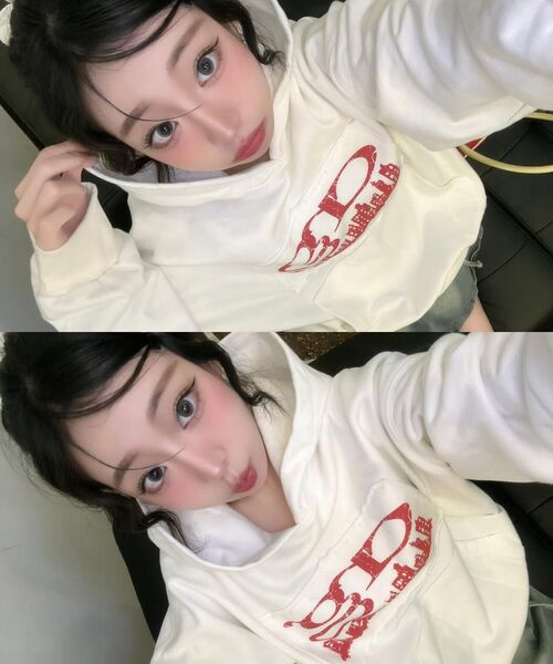 CRIGUN（クリガン）の「CITY LOGO CUT OFF HOODIE WHITE（パーカー・レディース・ホワイト・WS/MEDIUM/LARGE/X-LARGE）」の8枚目の写真