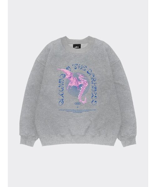 AOX(エーオーエックス)の「グロウイングシーホース スウェット グレー(スウェット・メンズ・グレー・L/M/S)」の6枚目の写真