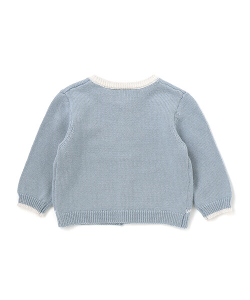 SLAP SLIP BABY（スラップスリップベビー）の「恐竜アニマルのりもの刺しゅう配色ニットカーディガンベビー(70~80cm)（その他ベビーウェア・キッズ・オフホワイト/ブルー・FREE）」の10枚目の写真