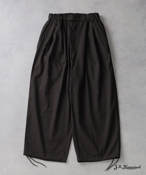 J.S.Homestead / T/R ギャバジン エアー クルー パンツ（スラックス
