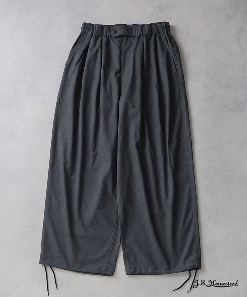 J.S.Homestead / T/R ギャバジン エアー クルー パンツ（スラックス