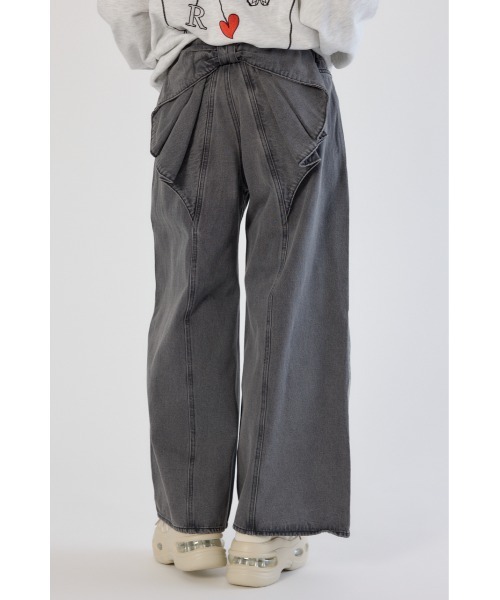 RODEO CROWNS WIDE BOWL（ロデオクラウンズワイドボウル）の「ビッグリボンデニムパンツ（デニムパンツ・レディース・ブラック/ワンウォッシュ/ブルー・MEDIUM/SMALL）」の10枚目の写真