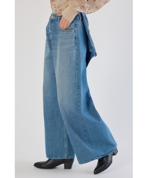 RODEO CROWNS WIDE BOWL（ロデオクラウンズワイドボウル）の「ビッグリボンデニムパンツ（デニムパンツ・レディース・ブラック/ワンウォッシュ/ブルー・MEDIUM/SMALL）」の16枚目の写真