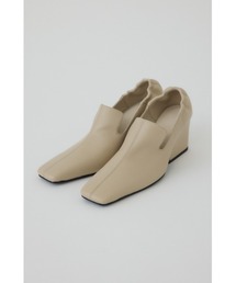 RIM.ARK（リムアーク）の「Leather square toe heel レザースクエアトゥヒール（パンプス）」