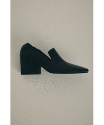 RIM.ARK | 【PRE ORDER】Leather square toe heel(パンプス)