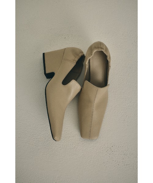 RIM.ARK（リムアーク）の「【PRE ORDER】Leather square toe heel（パンプス・レディース・ブラック/ベージュ・38/37/36/39）」の20枚目の写真