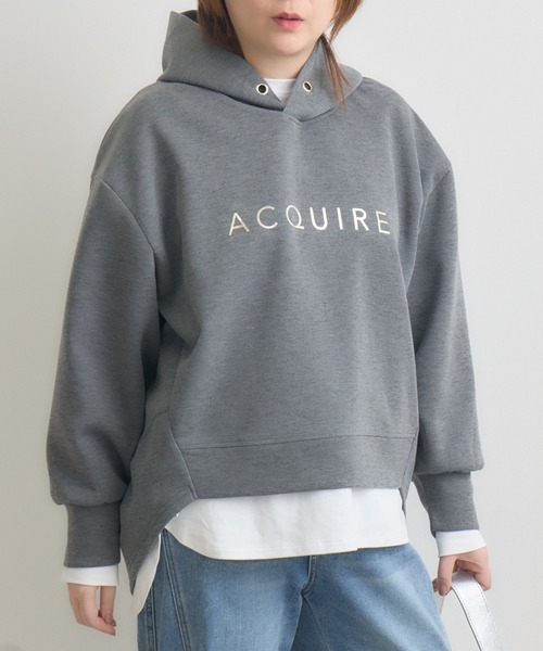 KATHARINE ROSS（キャサリンロス）の「【KATHARINE ROSS】シンプルロゴコクーンパーカー（パーカー・レディース・アイボリー/グレー/ネイビー/パープル・FREE）」の3枚目の写真