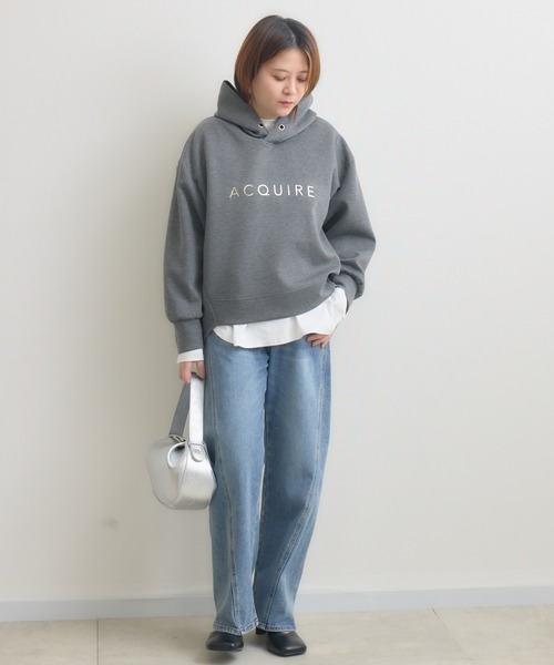 KATHARINE ROSS（キャサリンロス）の「【KATHARINE ROSS】シンプルロゴコクーンパーカー（パーカー・レディース・アイボリー/グレー/ネイビー/パープル・FREE）」の12枚目の写真