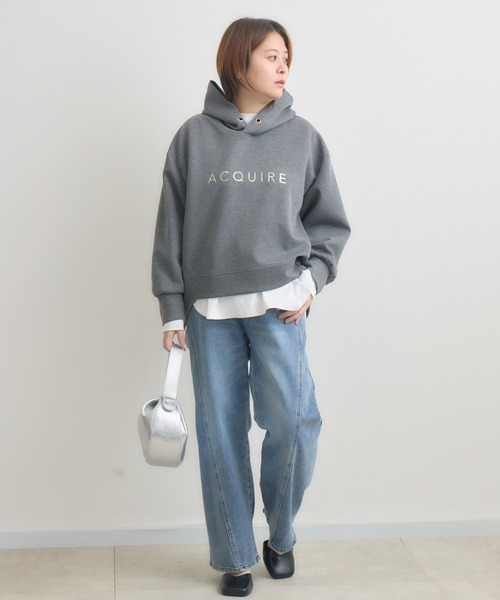 KATHARINE ROSS（キャサリンロス）の「【KATHARINE ROSS】シンプルロゴコクーンパーカー（パーカー・レディース・アイボリー/グレー/ネイビー/パープル・FREE）」の13枚目の写真